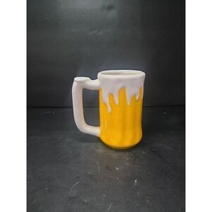 Zak Designs Frothy Beer Sculpted Mug, 12 Oz Novelty Drinkware, Kitchen Mug, Gift